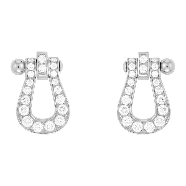FLD-8B0234 medium size horse hoof stud earrings