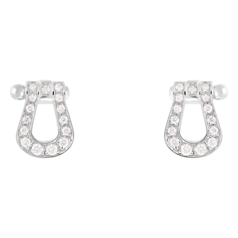 FLD-8B0141 small full horse hoof stud earrings
