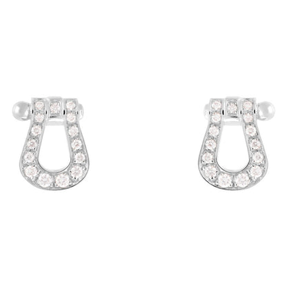 FLD-8B0141 small full horse hoof stud earrings