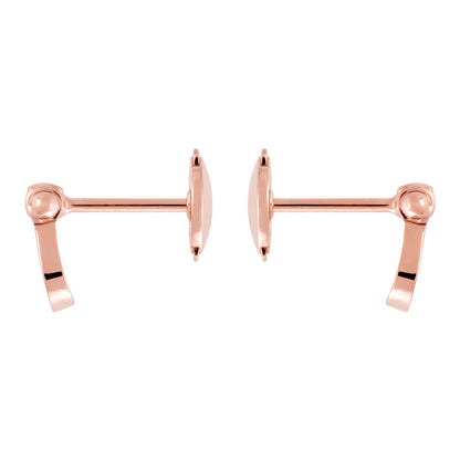 FLD-8B0141 small full horse hoof stud earrings