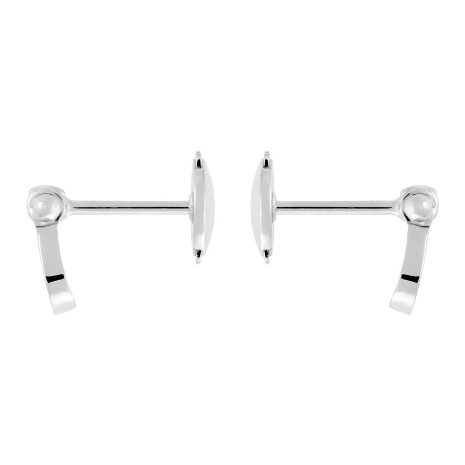 FLD-8B0141 small full horse hoof stud earrings