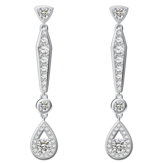 SM-293679 water drop long earrings