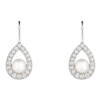 SM-083402 water drop pearl earrings