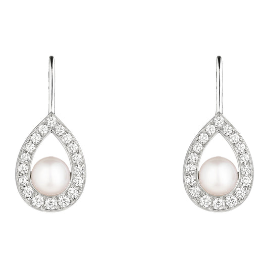 SM-083402 water drop pearl earrings