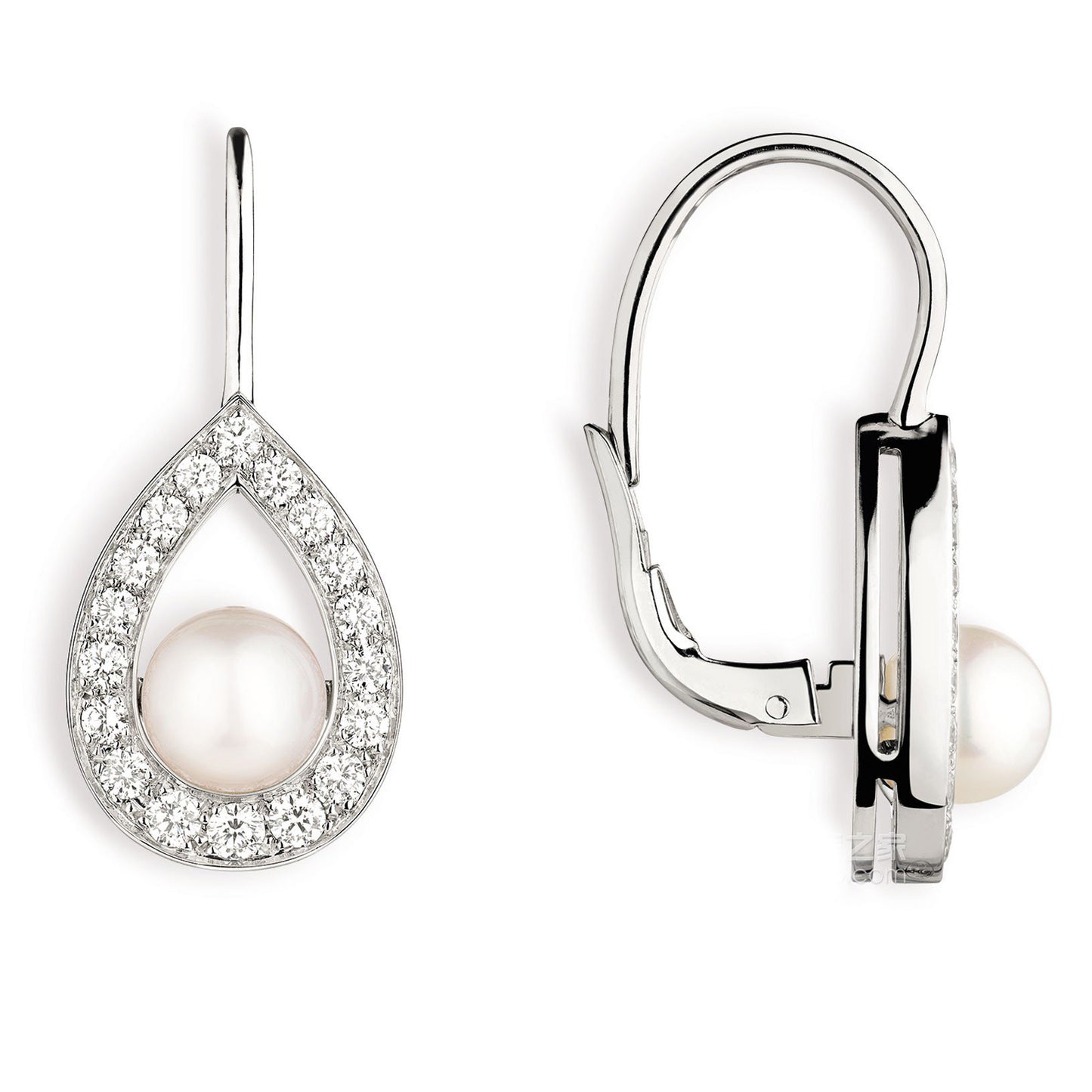 SM-083402 water drop pearl earrings