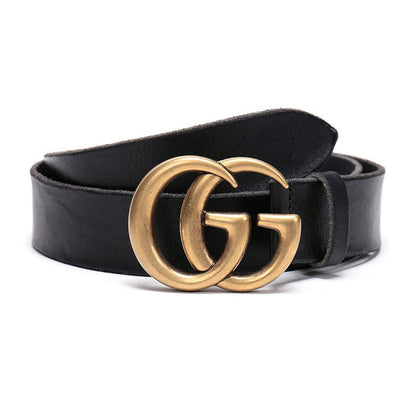 GC-627055 light gold double GG belt buckle