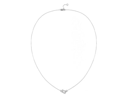 FLD-7B0191 Small diamond horseshoe chain pendant necklace