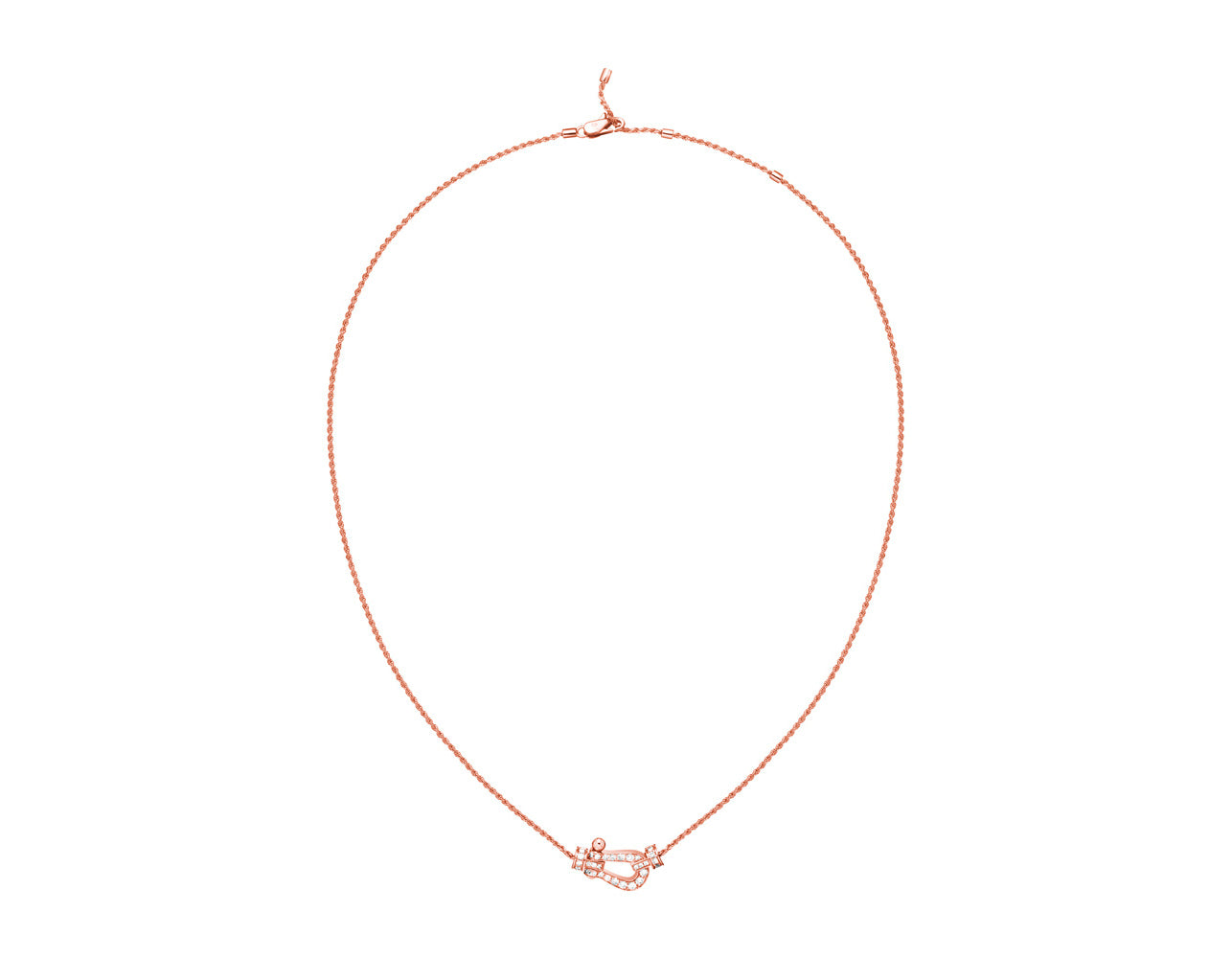 FLD-7B0233 medium size guest version fully studded bolt chain pendant necklace