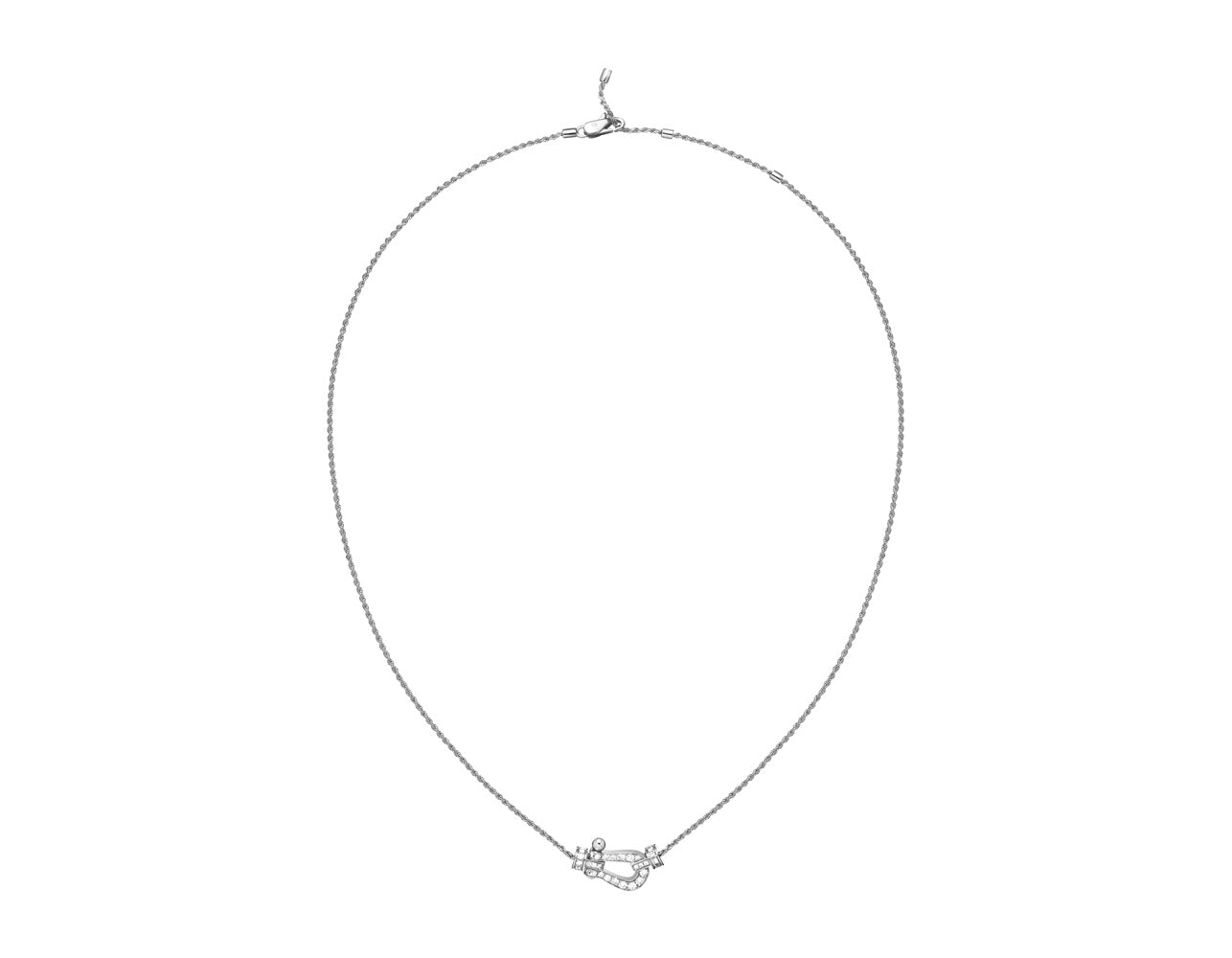 FLD-7B0233 medium size guest version fully studded bolt chain pendant necklace