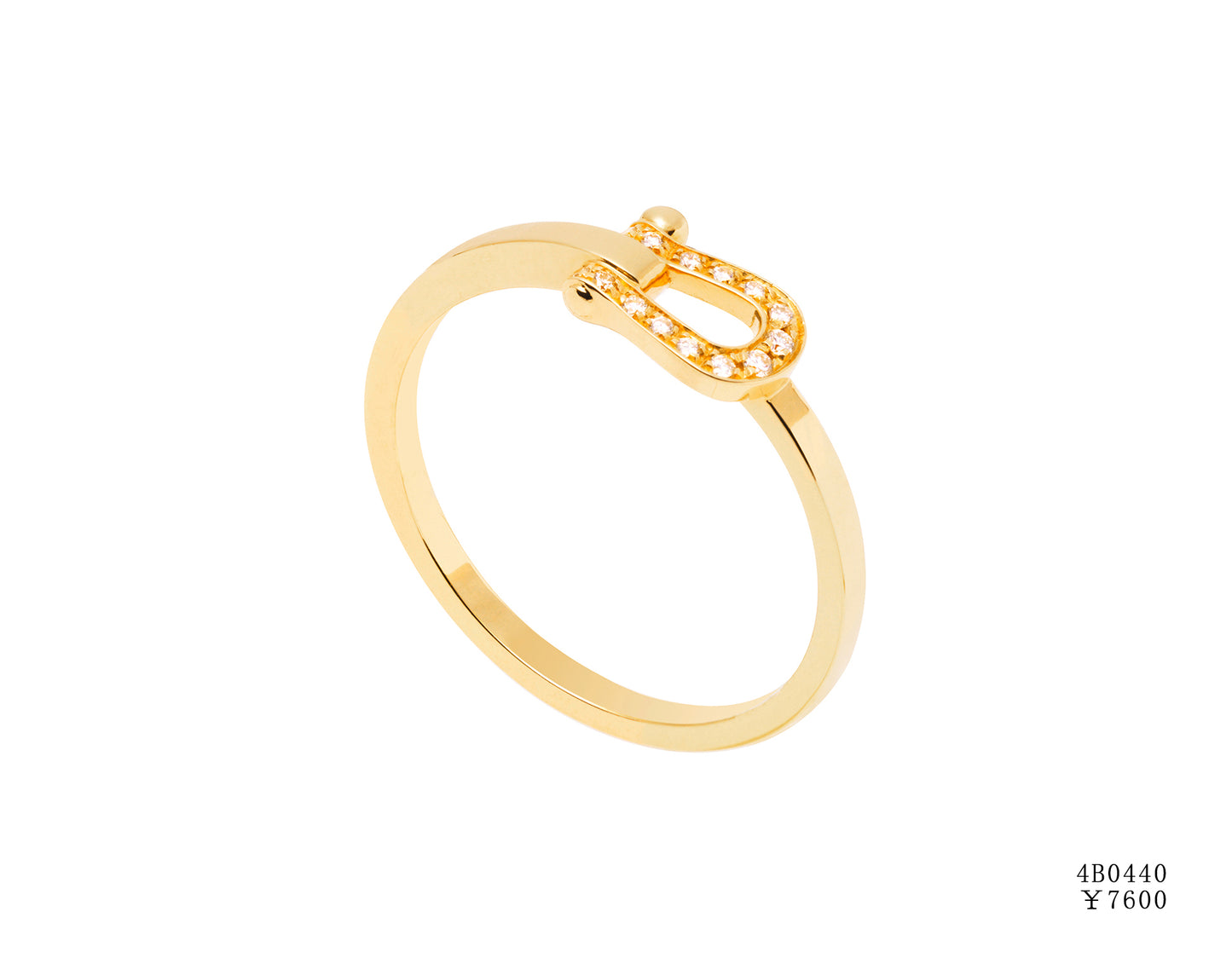 FLD-4B0440 small half diamond ring