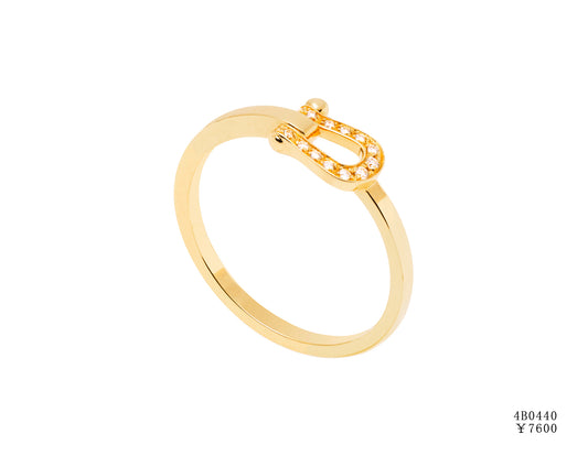 FLD-4B0440 small half diamond ring