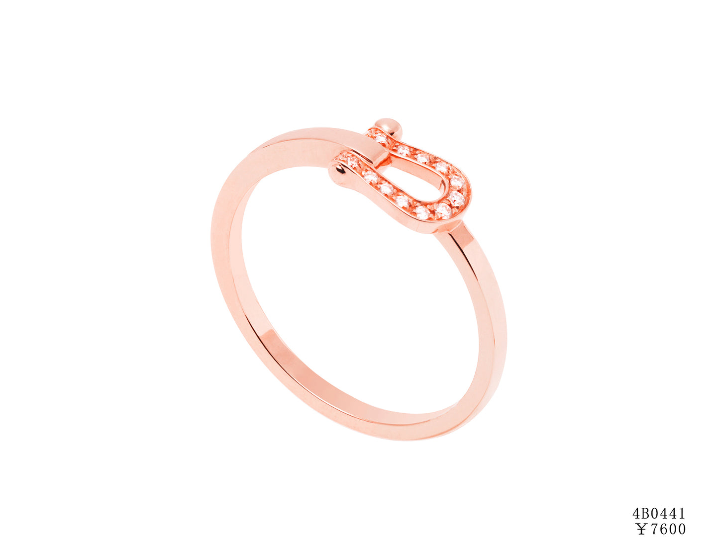 FLD-4B0440 small half diamond ring