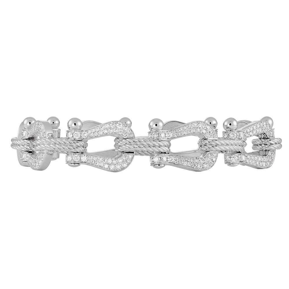 FLD-6J0169, diamond-encrusted, large horseshoe style