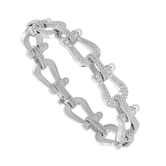 FLD-6J0169, diamond-encrusted, large horseshoe style