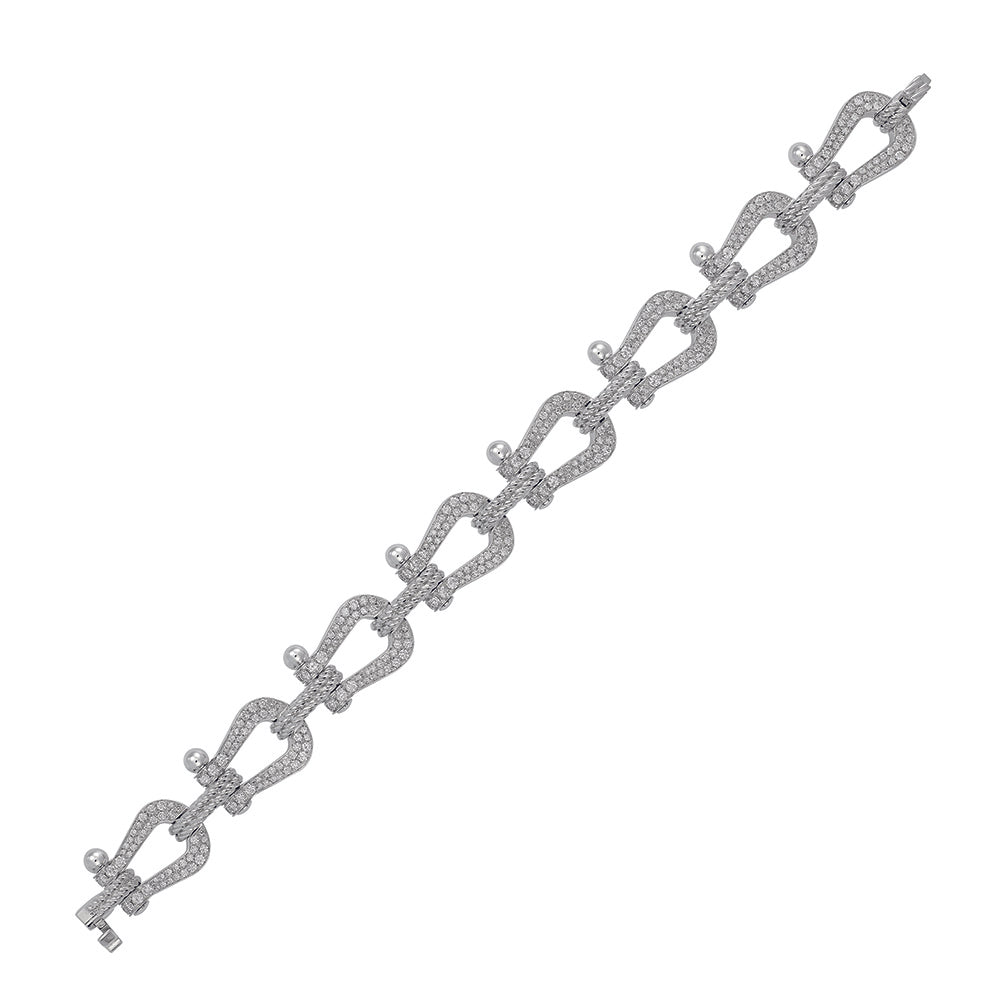 FLD-6J0169, diamond-encrusted, large horseshoe style