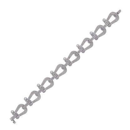 FLD-6J0169, diamond-encrusted, large horseshoe style