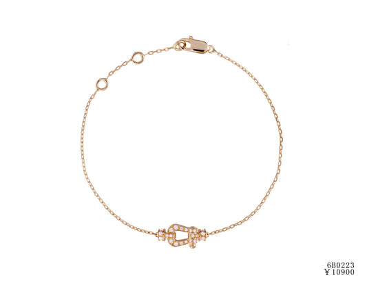 FLD-6B0223 small full diamond horseshoe bracelet customer version