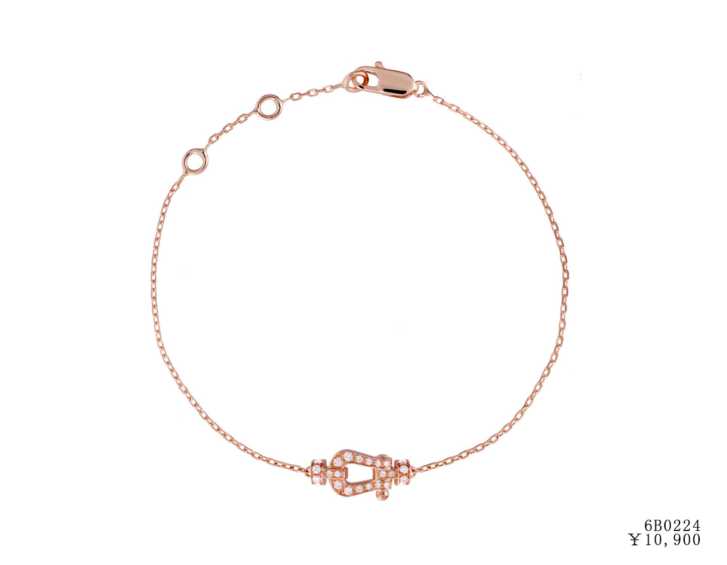 FLD-6B0223 small full diamond horseshoe bracelet customer version