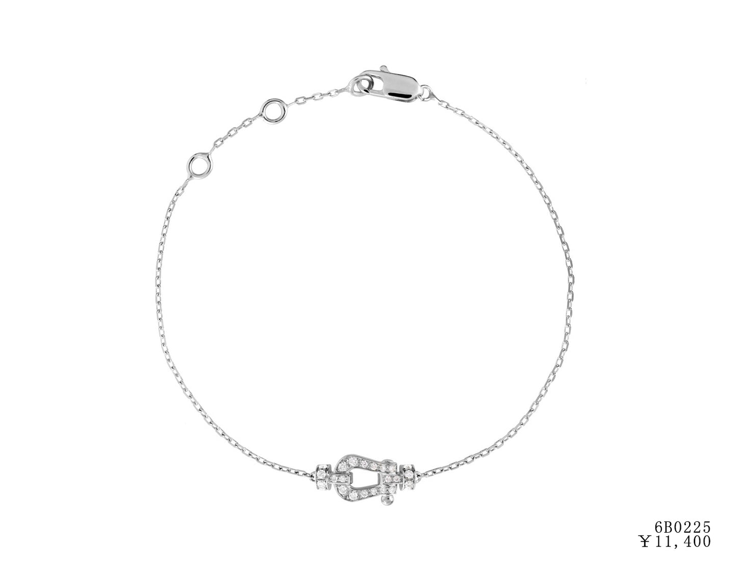 FLD-6B0223 small full diamond horseshoe bracelet customer version