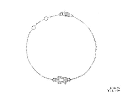 FLD-6B0223 small full diamond horseshoe bracelet customer version