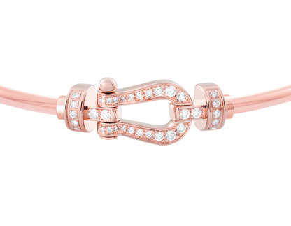 FLD-0B0077-6B0941 medium hollow tube full diamond bracelet
