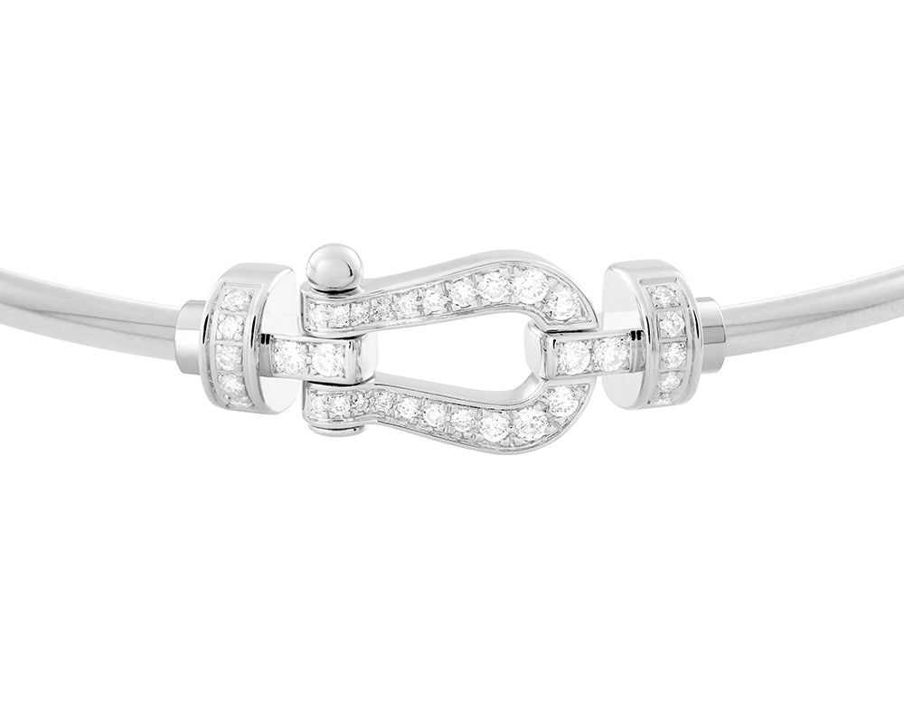 FLD-0B0077-6B0941 medium hollow tube full diamond bracelet