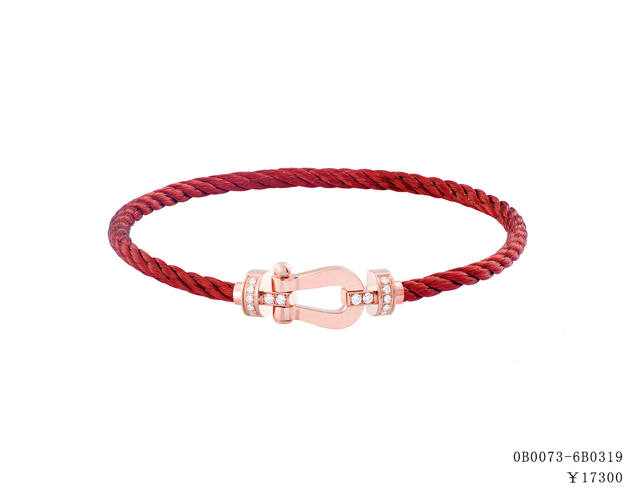FLD-0B0073-6B0319 Horseshoe Half Diamond Medium Bracelet Customer Version