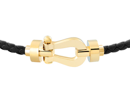 FLD-0B0069-6B0909 Light Gold Medium Horseshoe Bracelet Customer Version