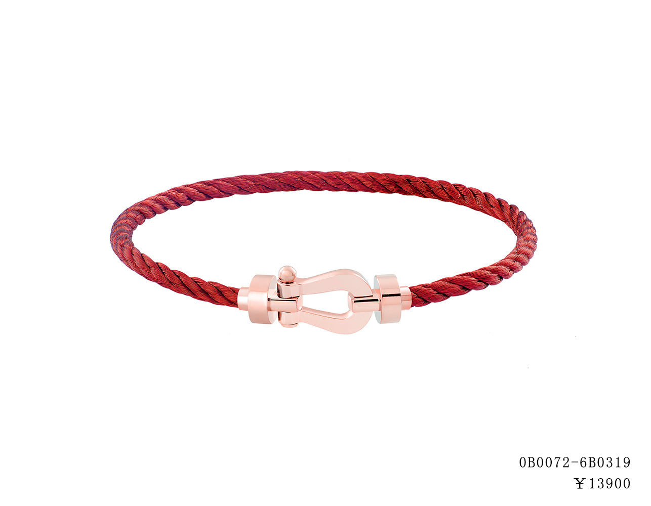 FLD-0B0069-6B0909 Light Gold Medium Horseshoe Bracelet Customer Version