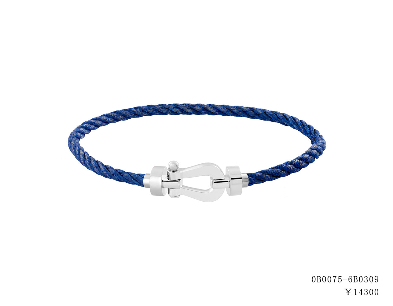 FLD-0B0069-6B0909 Light Gold Medium Horseshoe Bracelet Customer Version