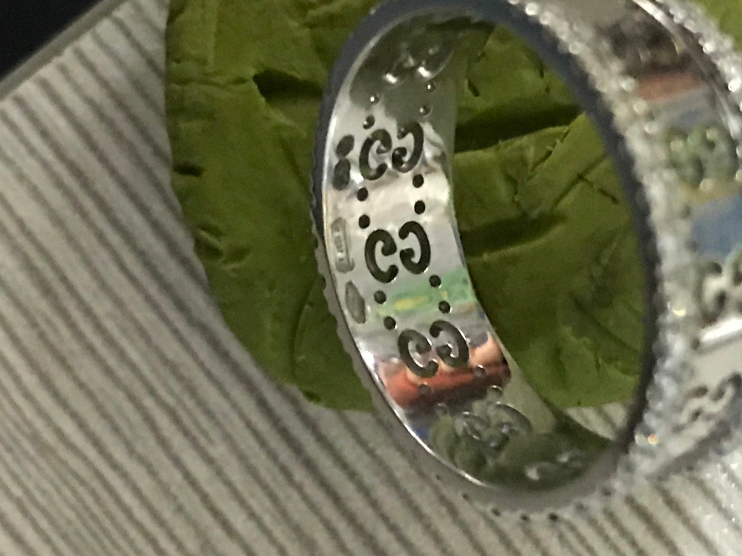 GC-326953宽7.2mm双G镂空凹形臂戒指客版