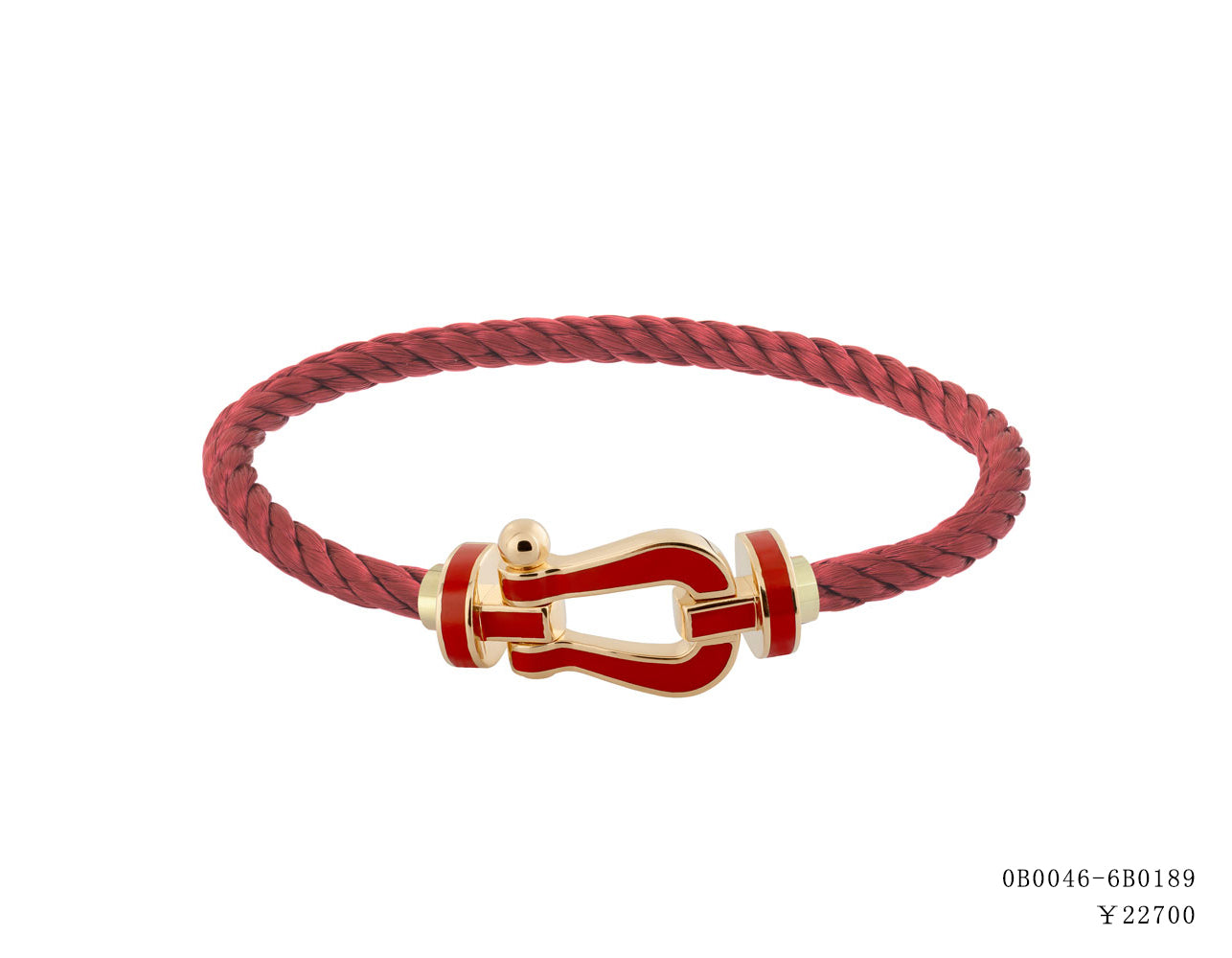 FLD-0B0045-6B0112 Large painted horseshoe bracelet guest version