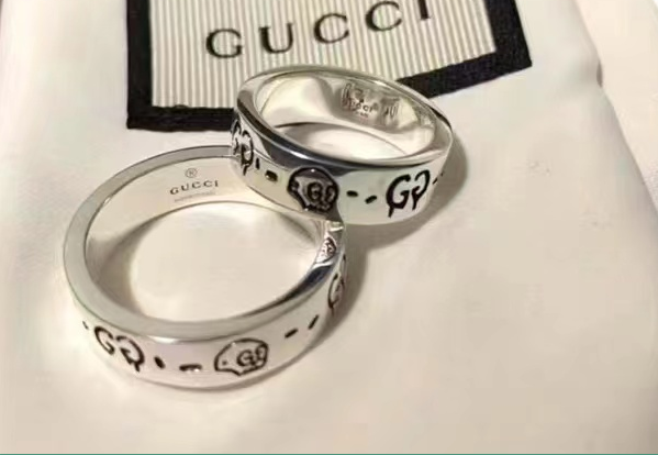 GC-477339宽6.2mm双G幽灵图案条戒
