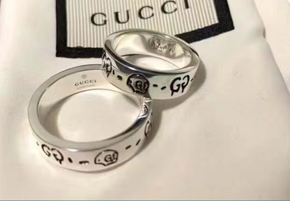 GC-477339宽6.2mm双G幽灵图案条戒