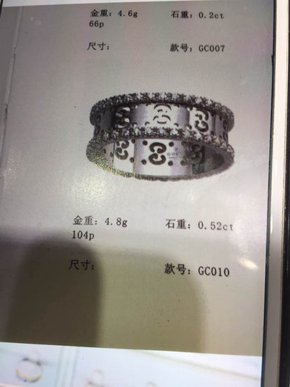 GC-326953宽7.2mm双G镂空凹形臂戒指客版