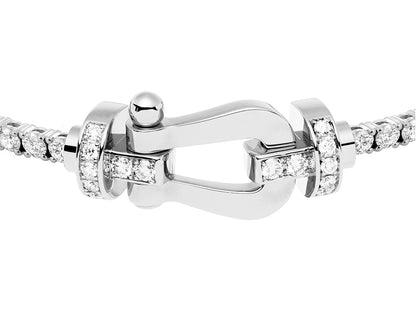 FLD-0B0026-6J0172 Half diamond large horseshoe diamond chain bracelet guest version