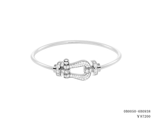 FLD-0B0050-6B0938 gold inlaid large hollow tube bracelet