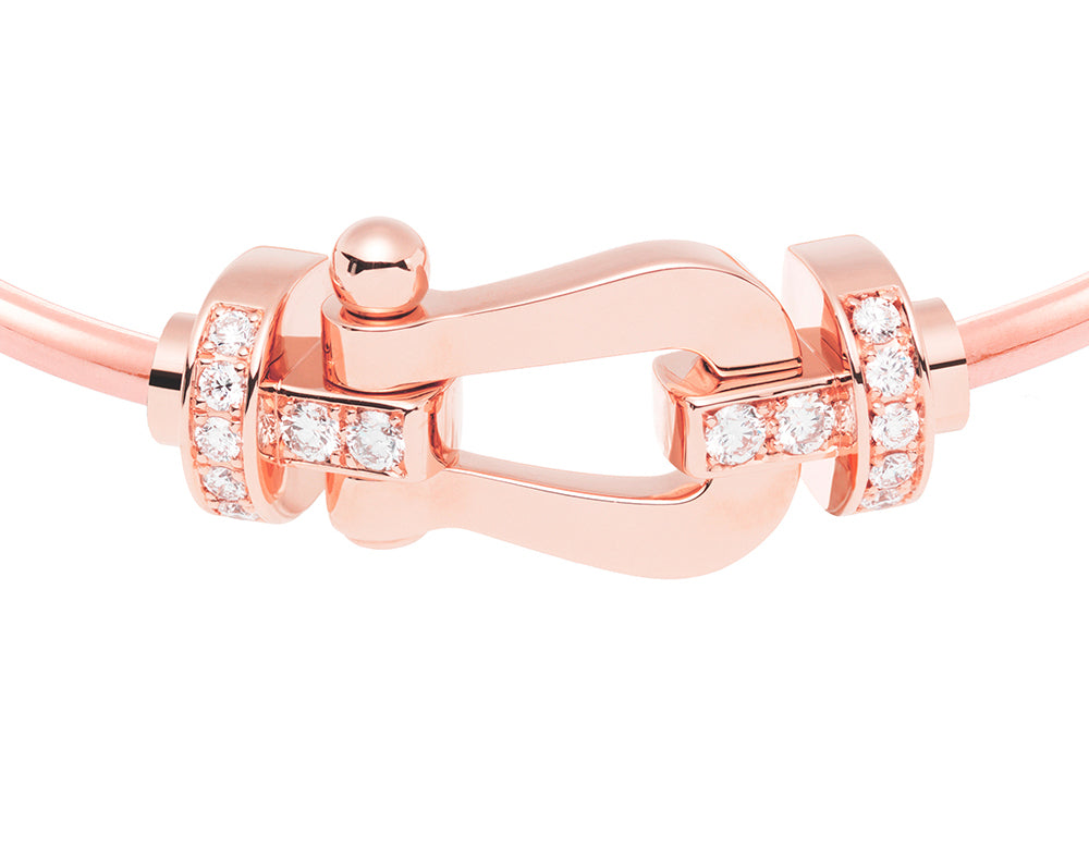 FLD-0B0030-6B0937 semi-embellished large hollow tube bracelet