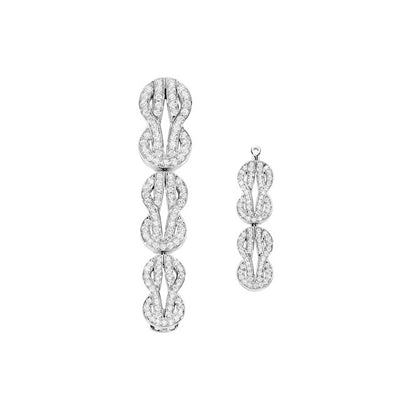 FLD-8J0266 detachable figure-eight twisted rope earrings