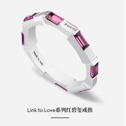 GC-662256宽3mm条纹半钻异形梯臂戒指