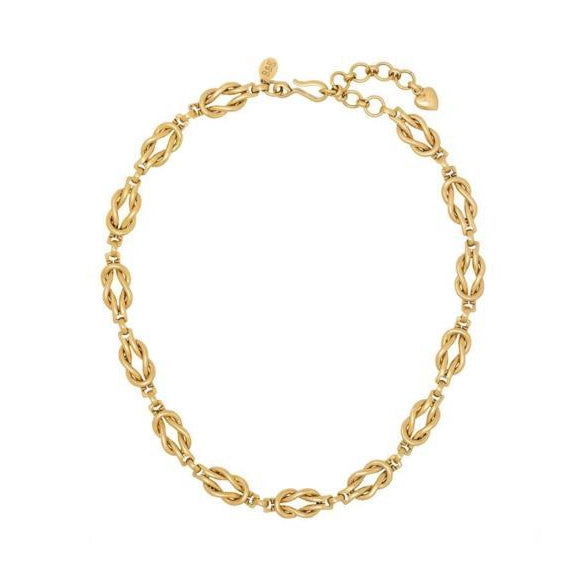 FLD-twisted rope buckle necklace
