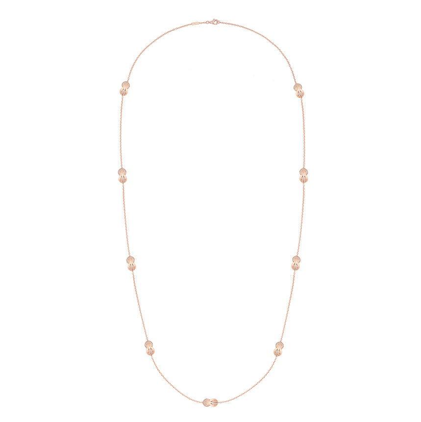 FLD-7J0290 twisted rope long necklace