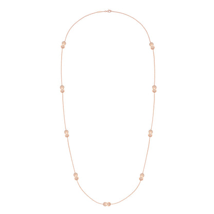FLD-7J0290 twisted rope long necklace