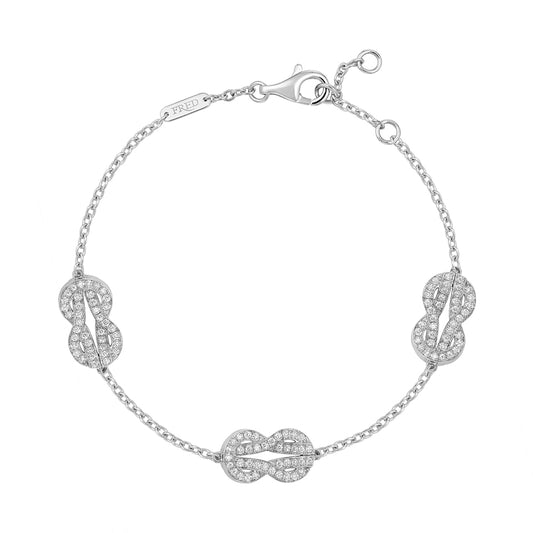 FLD-6B1001 twisted rope 8-character 3-twist rope full diamond bracelet