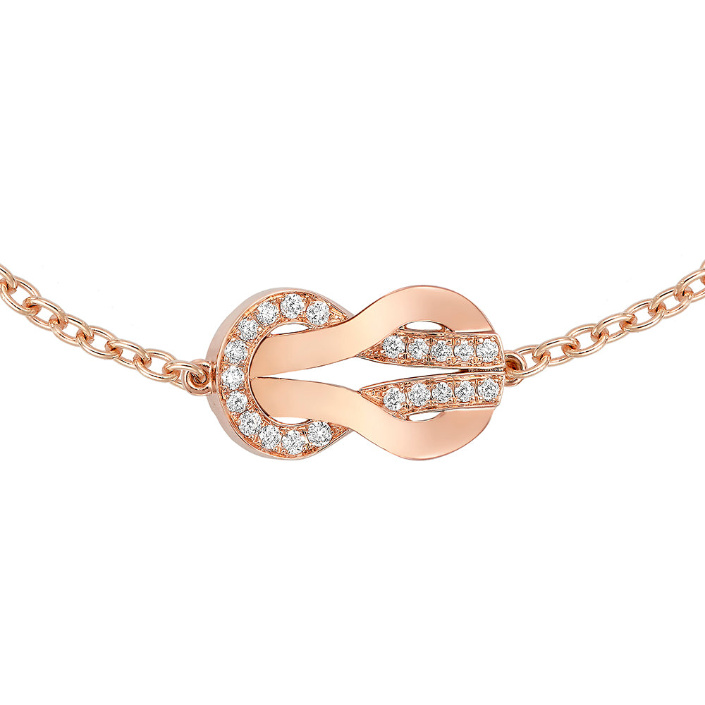 FLD-6B0998 twisted rope 8 characters 3 twisted rope half diamond bracelet