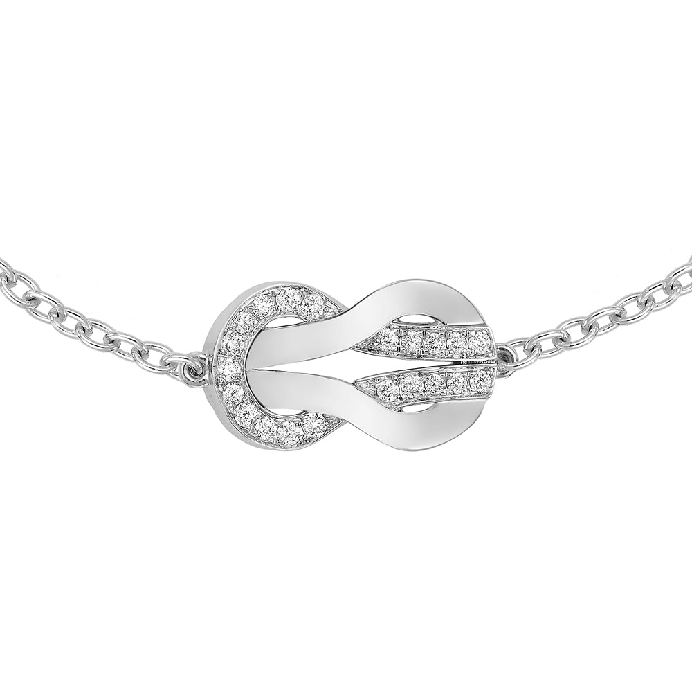 FLD-6B0998 twisted rope 8 characters 3 twisted rope half diamond bracelet