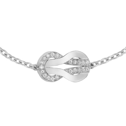 FLD-6B0998 twisted rope 8 characters 3 twisted rope half diamond bracelet