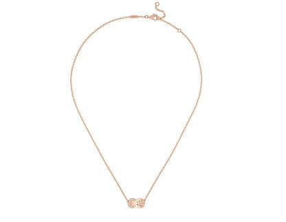 FLD-7B0221 Twisted Rope Half Diamond Medium Tie Chain Pendant