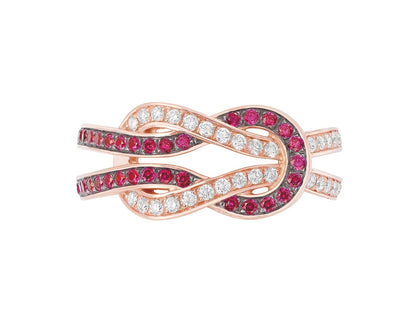 FLD-4b0899, twisted rope style, full of diamonds, medium size