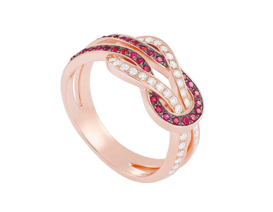 FLD-4b0899, twisted rope style, full of diamonds, medium size
